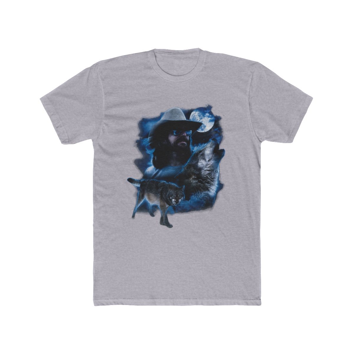 Rock and Roll Short Sleeve Dale Brisby Moon and Wolf Graphic T Shirt BU21T08597 - alternate angle 3, merchandise